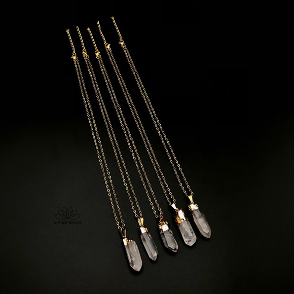 Clear Quartz Necklace | Natural Quartz | - Picture 7 of 16